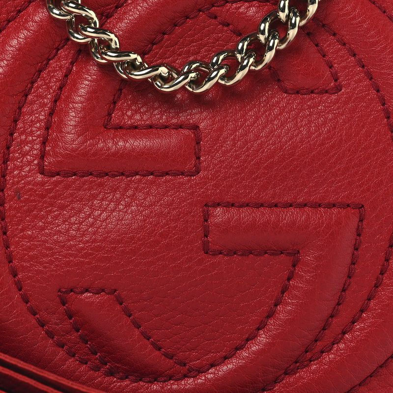 Gucci Pebbled Calfskin Mini Soho Chain