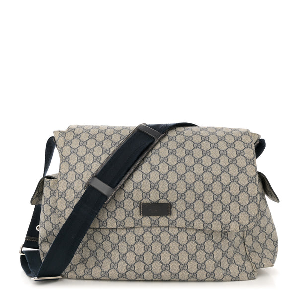 Gucci Gg Plus Messenger Diaper Bag Navy