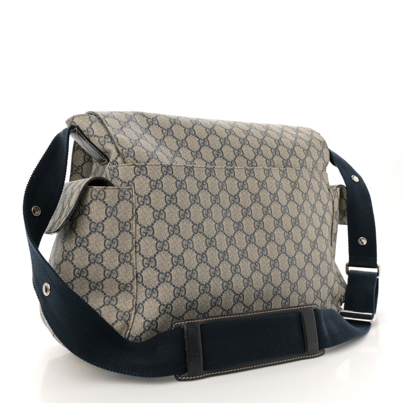 Gucci Gg Plus Messenger Diaper Bag Navy