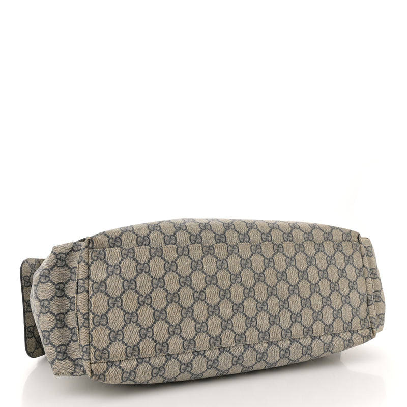 Gucci Gg Plus Messenger Diaper Bag Navy