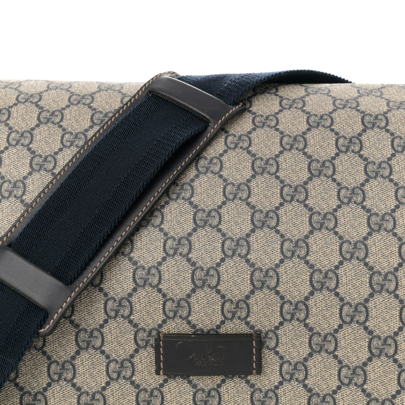 Gucci Gg Plus Messenger Diaper Bag Navy