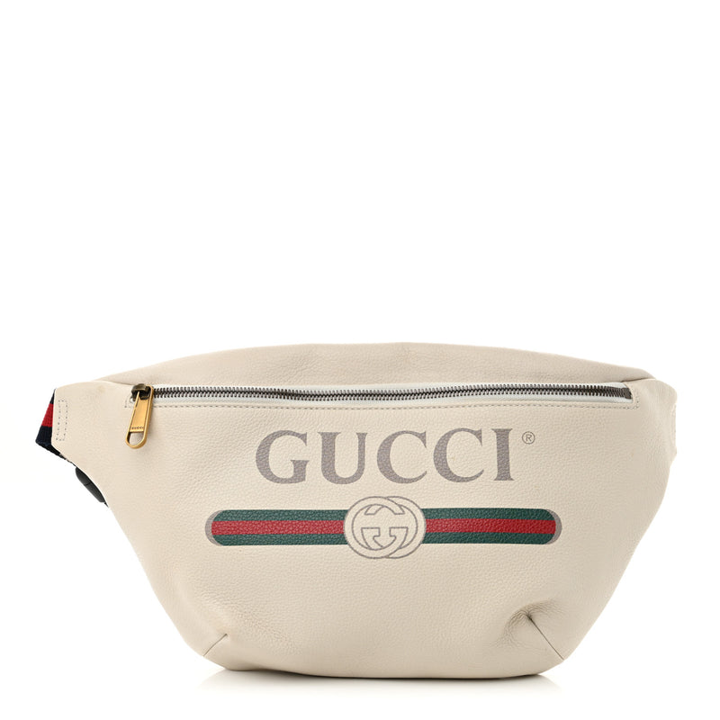 Gucci Grained Calfskin Logo Belt Bag