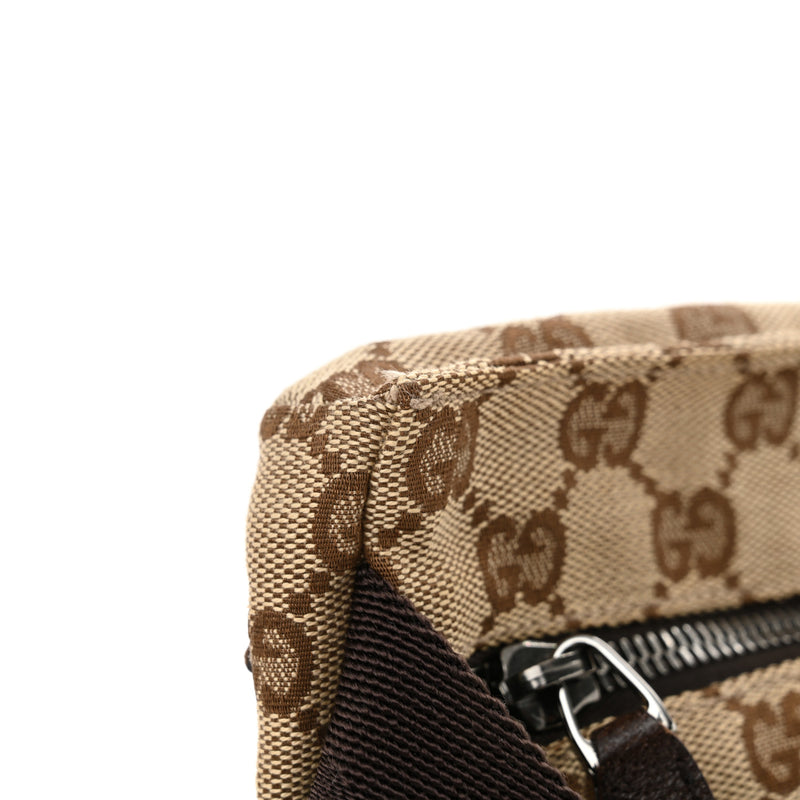 Gucci Gg Double Pocket Belt Bag Dark