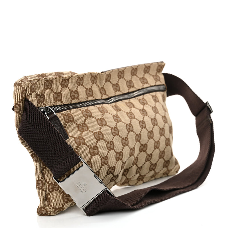 Gucci Gg Double Pocket Belt Bag Dark