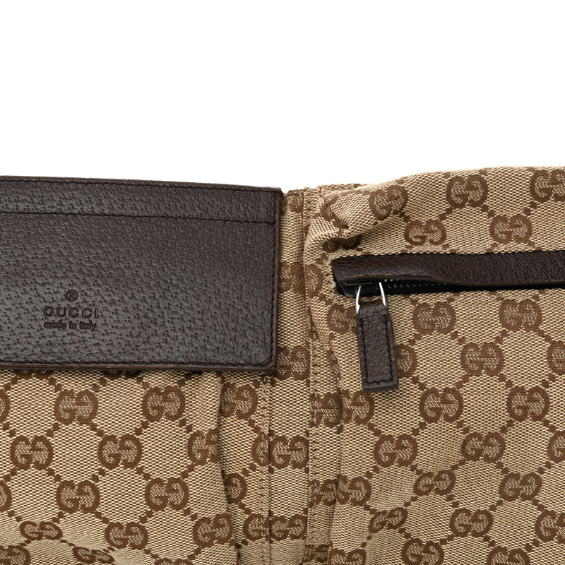 Gucci Gg Double Pocket Belt Bag Dark