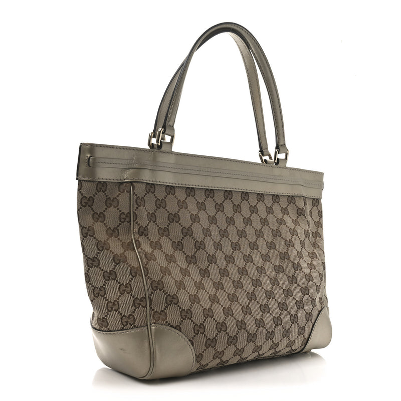 Gucci Web Medium Mayfair Tote Gold