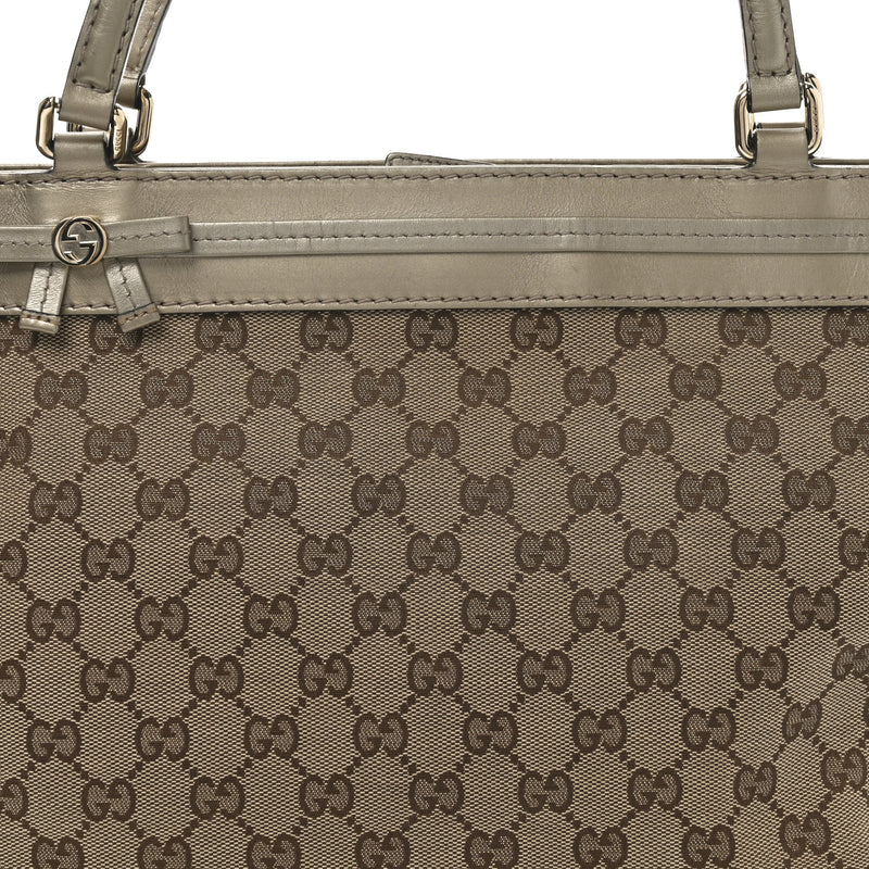 Gucci Web Medium Mayfair Tote Gold