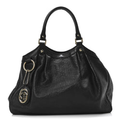 Gucci Guccissima Medium Sukey Tote Black