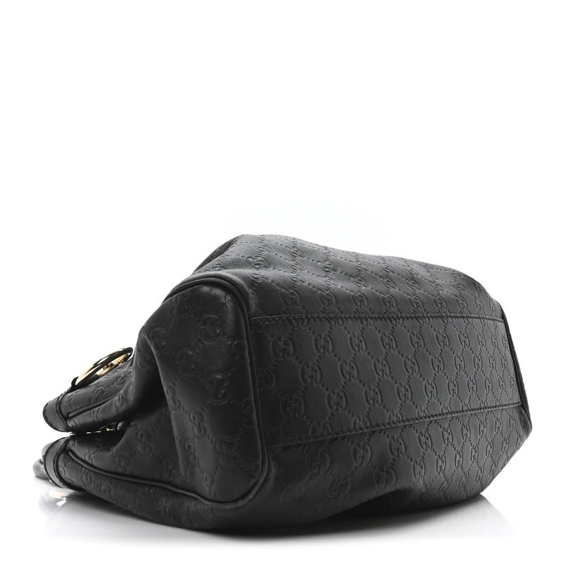 Gucci Guccissima Medium Sukey Tote Black
