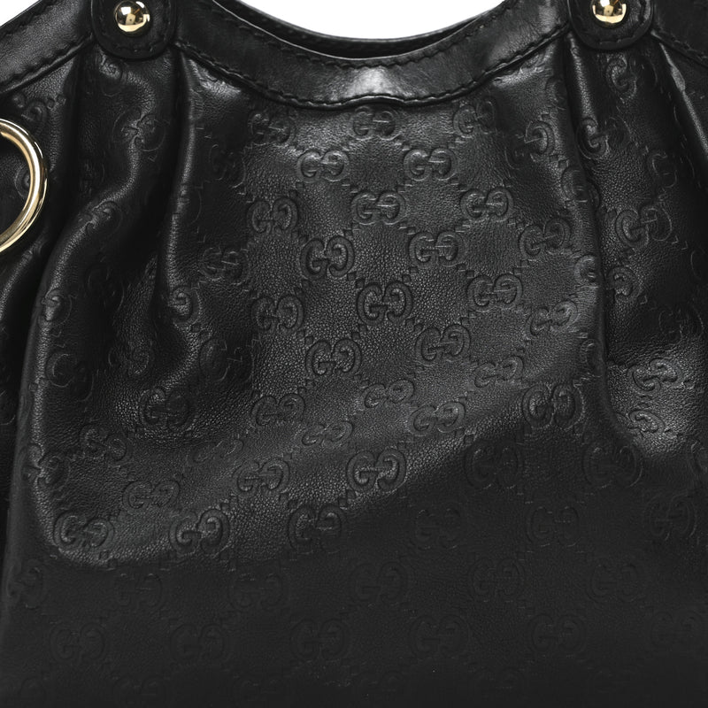 Gucci Guccissima Medium Sukey Tote Black