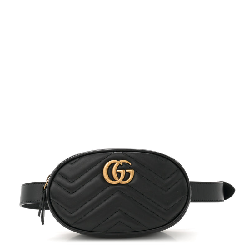 Gucci Calfskin Matelasse Gg Marmont Belt