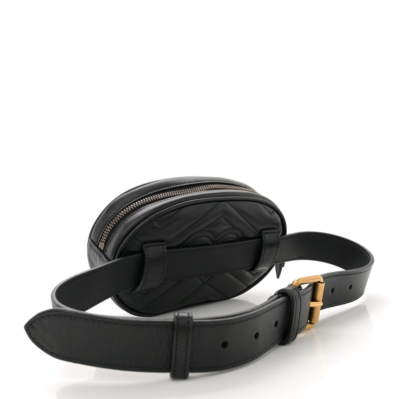 Gucci Calfskin Matelasse Gg Marmont Belt