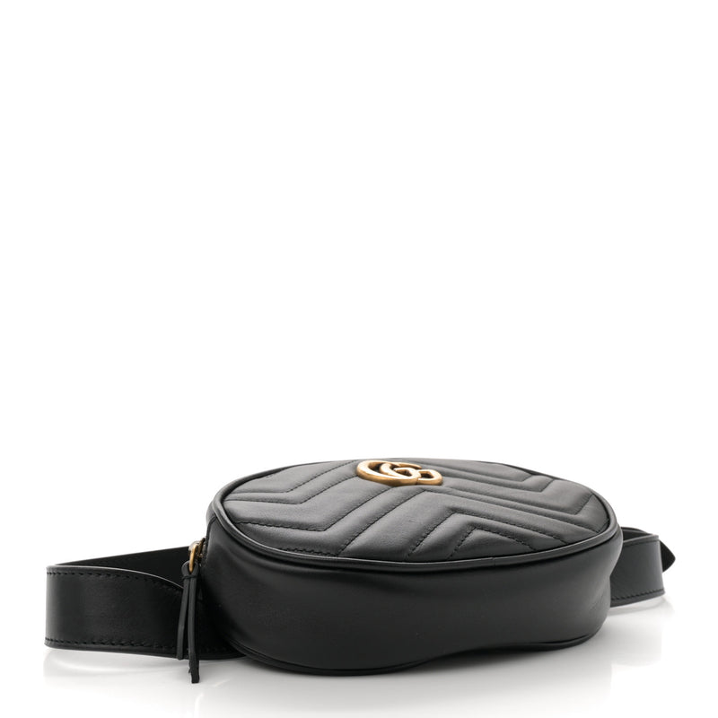 Gucci Calfskin Matelasse Gg Marmont Belt