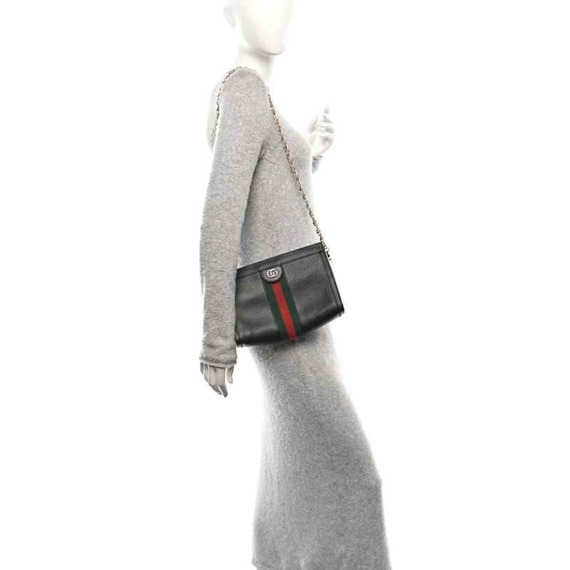 Gucci Calfskin Gg Web Small Ophidia