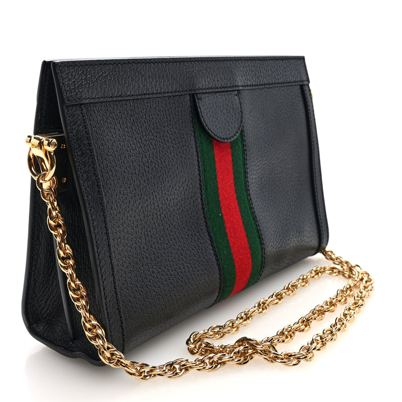 Gucci Calfskin Gg Web Small Ophidia