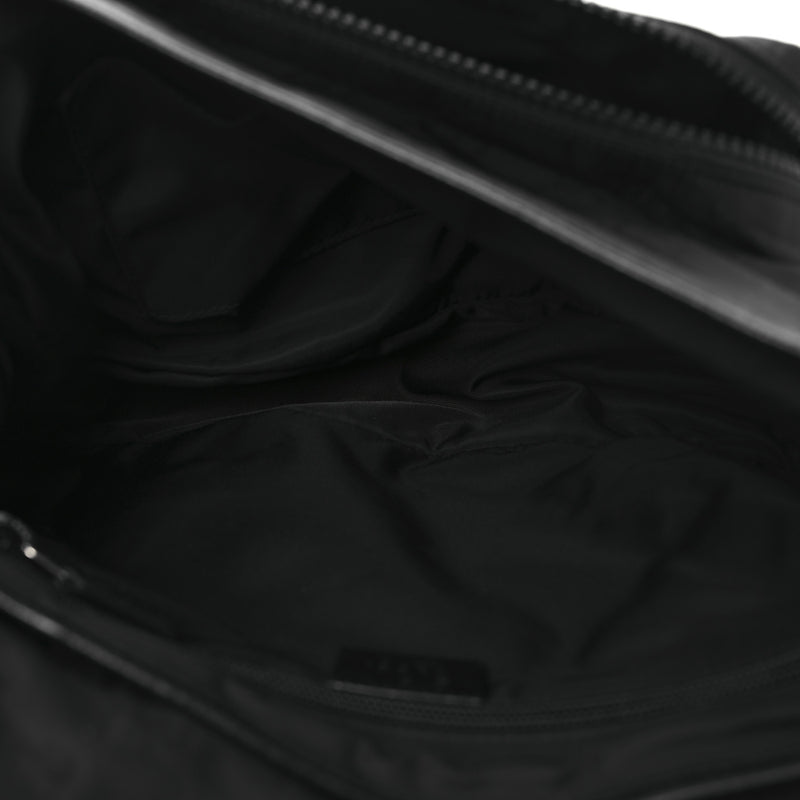 Gucci Nylon Double Buckle Flap Messenger