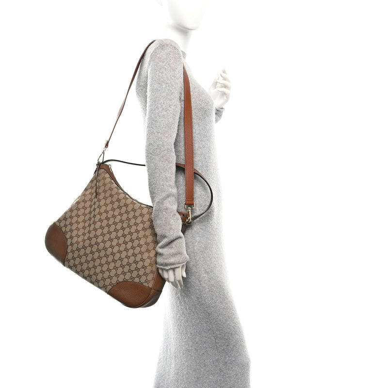Gucci Soft Gg Large Margaux Hobo Brown