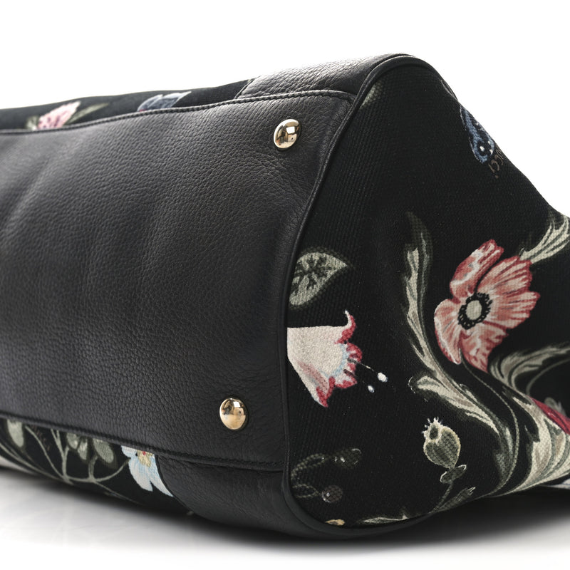 Gucci Canvas Cellarius Calfskin Flora
