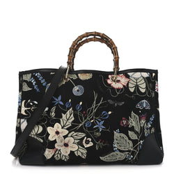 Gucci Canvas Cellarius Calfskin Flora