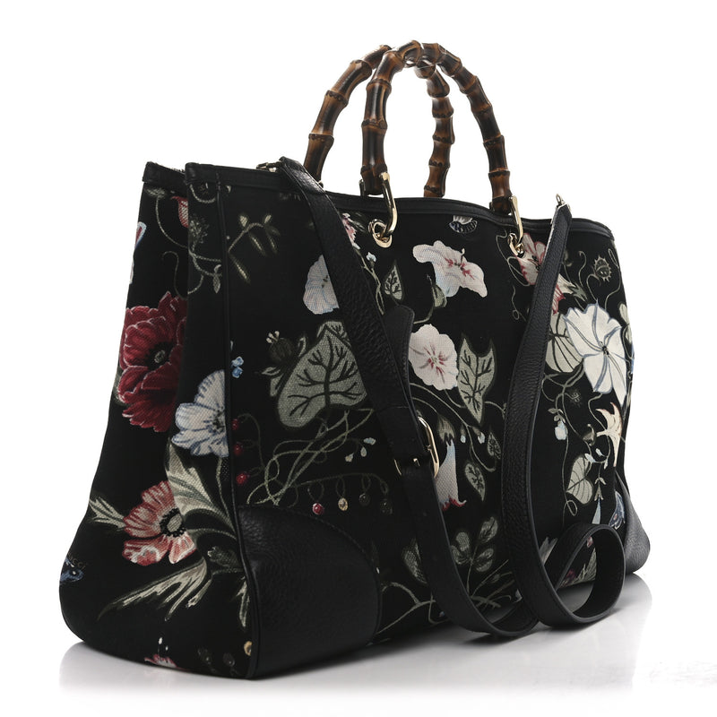 Gucci Canvas Cellarius Calfskin Flora