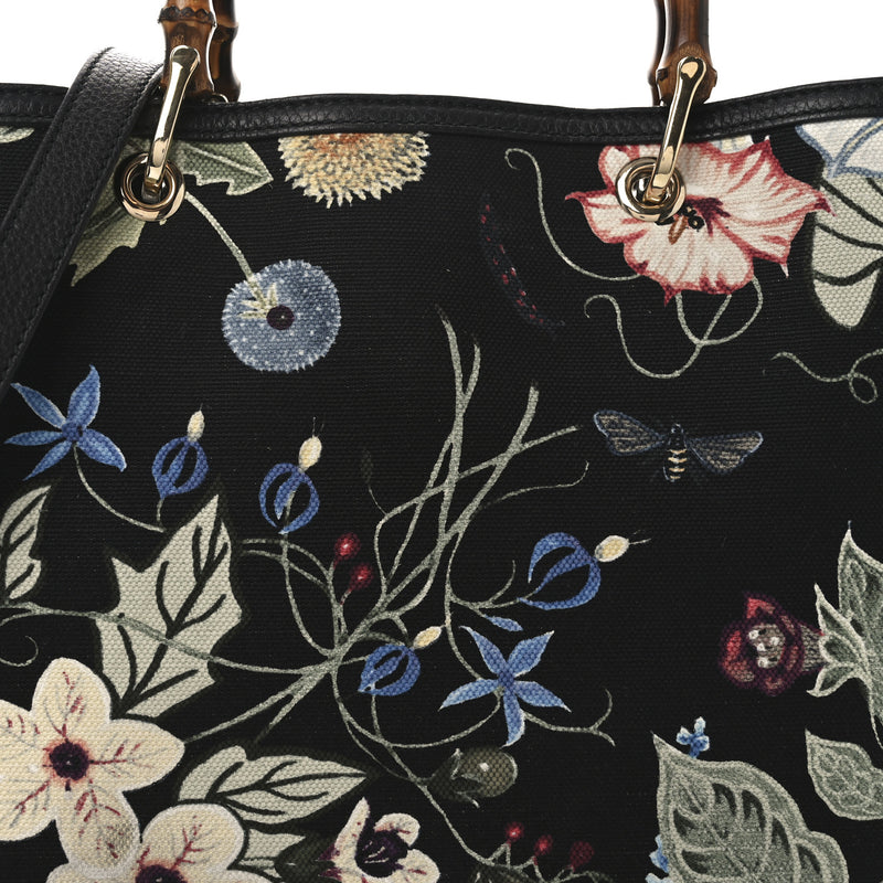 Gucci Canvas Cellarius Calfskin Flora
