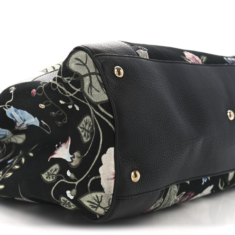 Gucci Canvas Cellarius Calfskin Flora