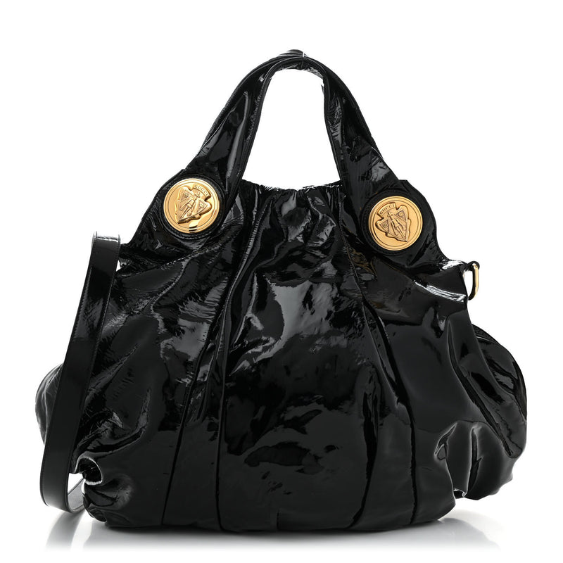 Gucci Patent Large Hysteria Top Handle
