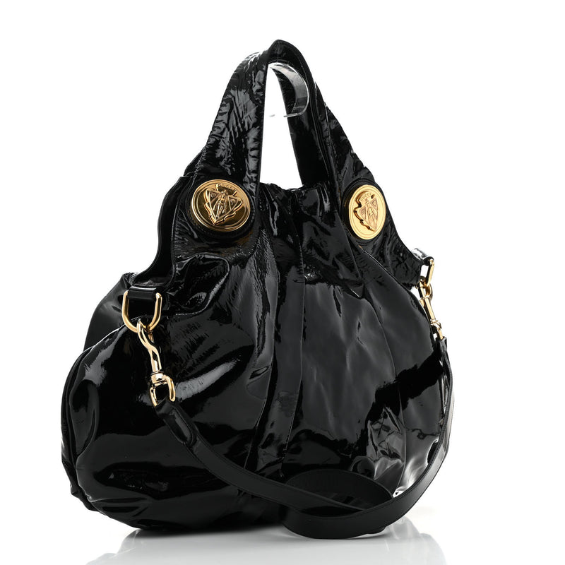 Gucci Patent Large Hysteria Top Handle