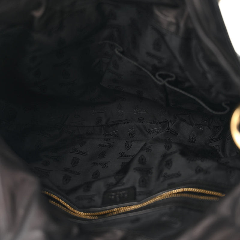 Gucci Patent Large Hysteria Top Handle