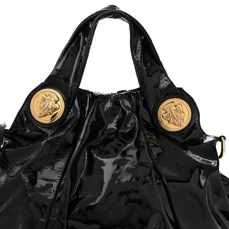 Gucci Patent Large Hysteria Top Handle
