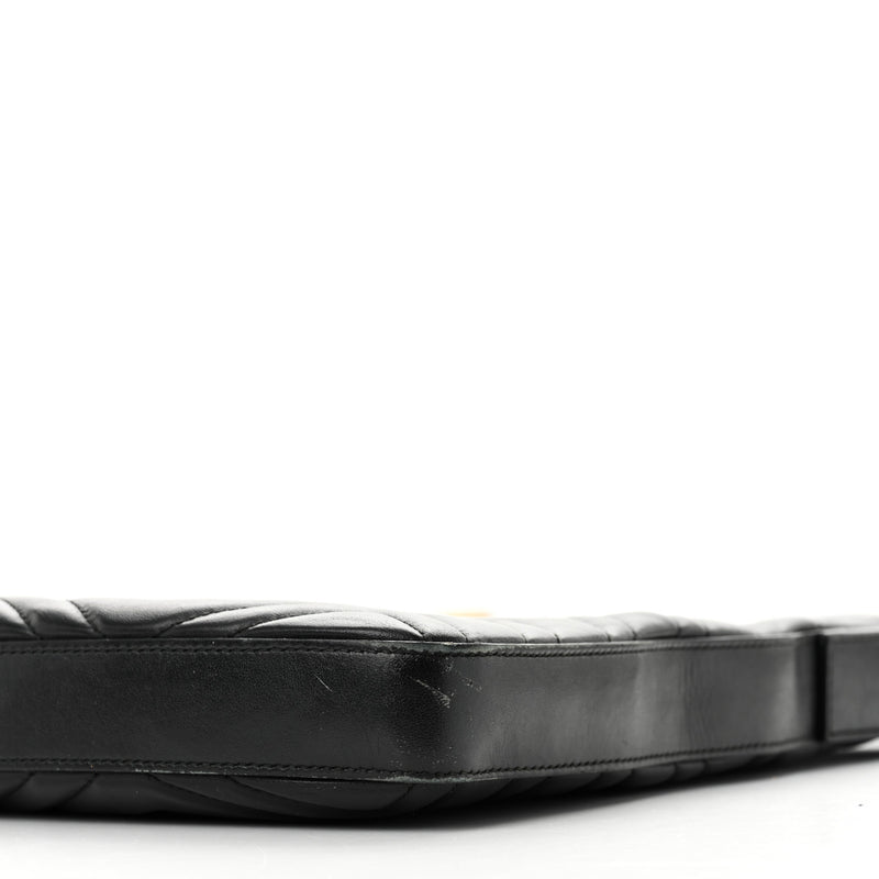 Gucci Calfskin Matelasse Gg Marmont Flat
