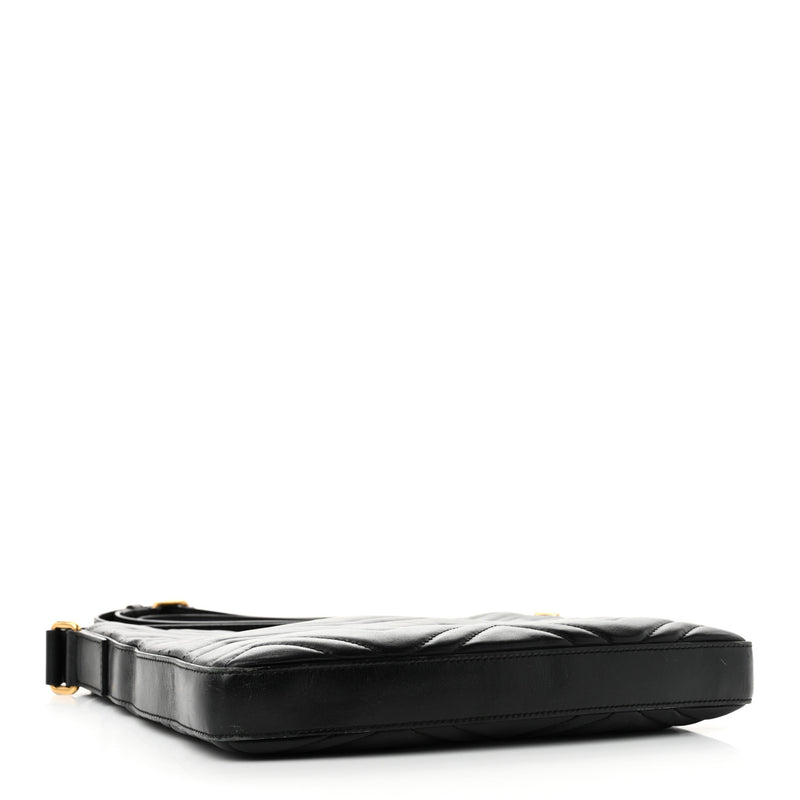 Gucci Calfskin Matelasse Gg Marmont Flat