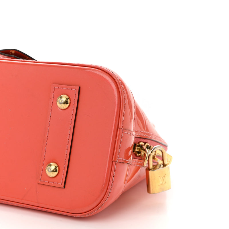 Louis Vuitton Vernis Alma Bb Rose Litchi