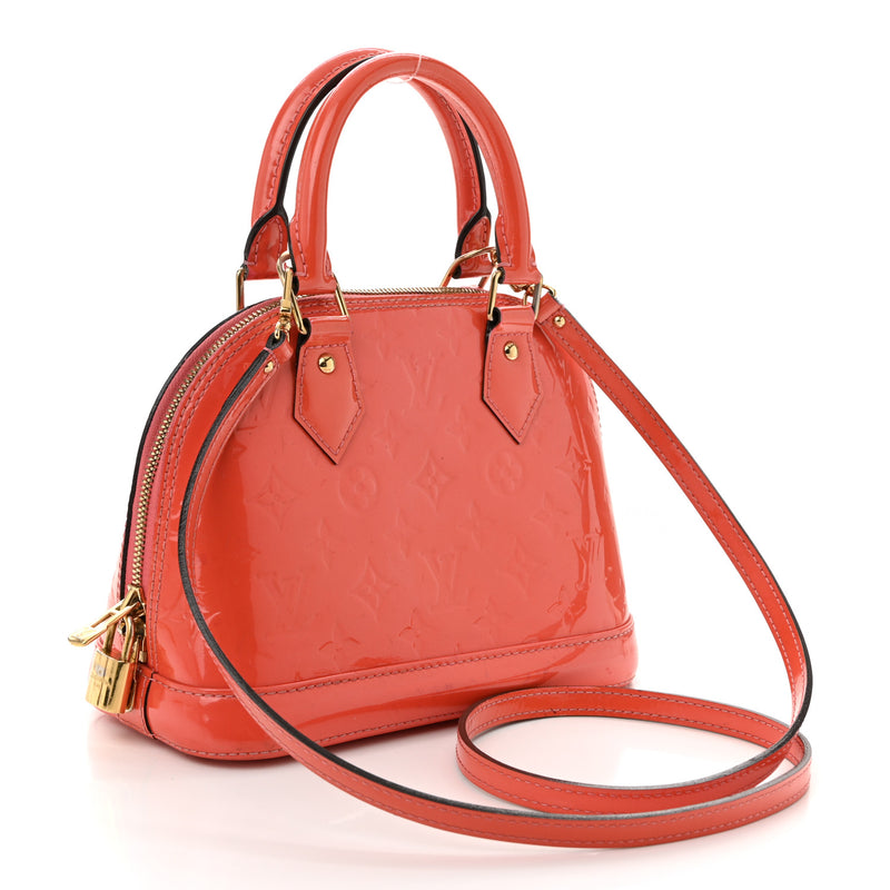 Louis Vuitton Vernis Alma Bb Rose Litchi