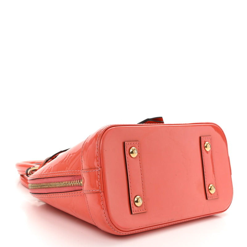 Louis Vuitton Vernis Alma Bb Rose Litchi