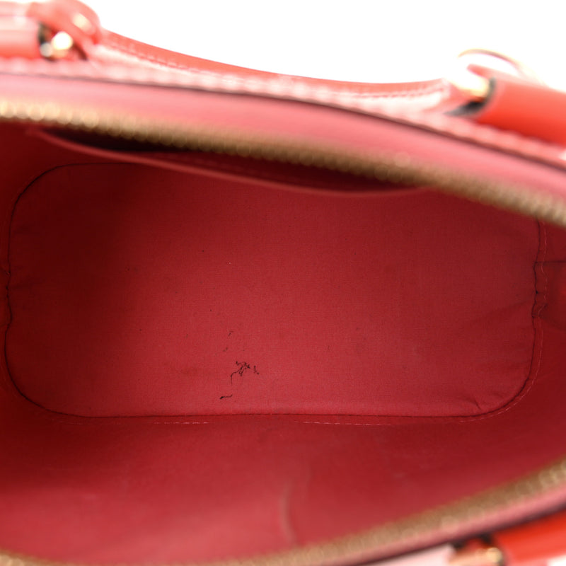 Louis Vuitton Vernis Alma Bb Rose Litchi