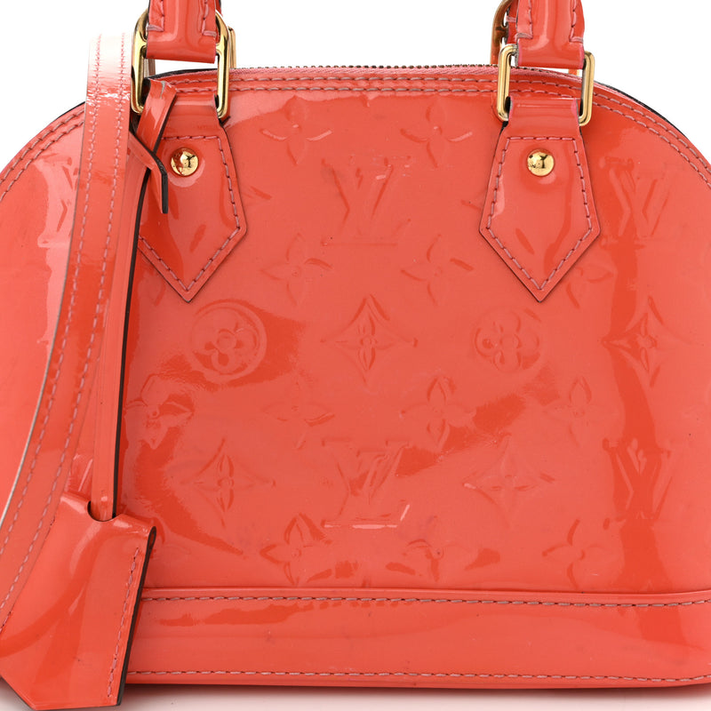 Louis Vuitton Vernis Alma Bb Rose Litchi