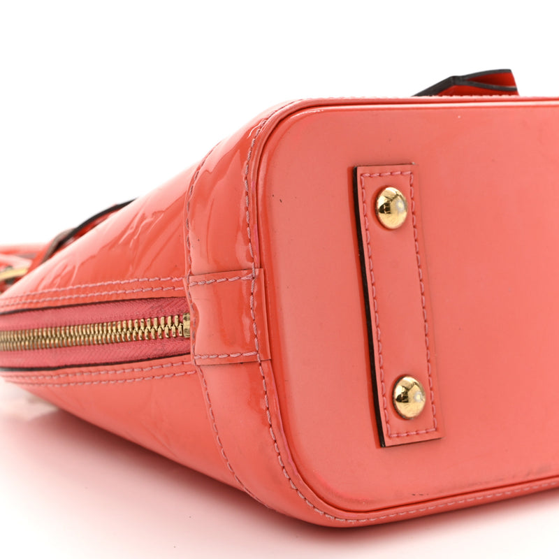 Louis Vuitton Vernis Alma Bb Rose Litchi