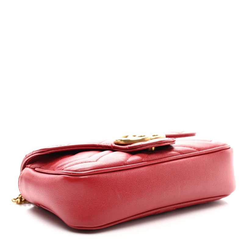 Gucci Calfskin Matelasse Super Mini Gg