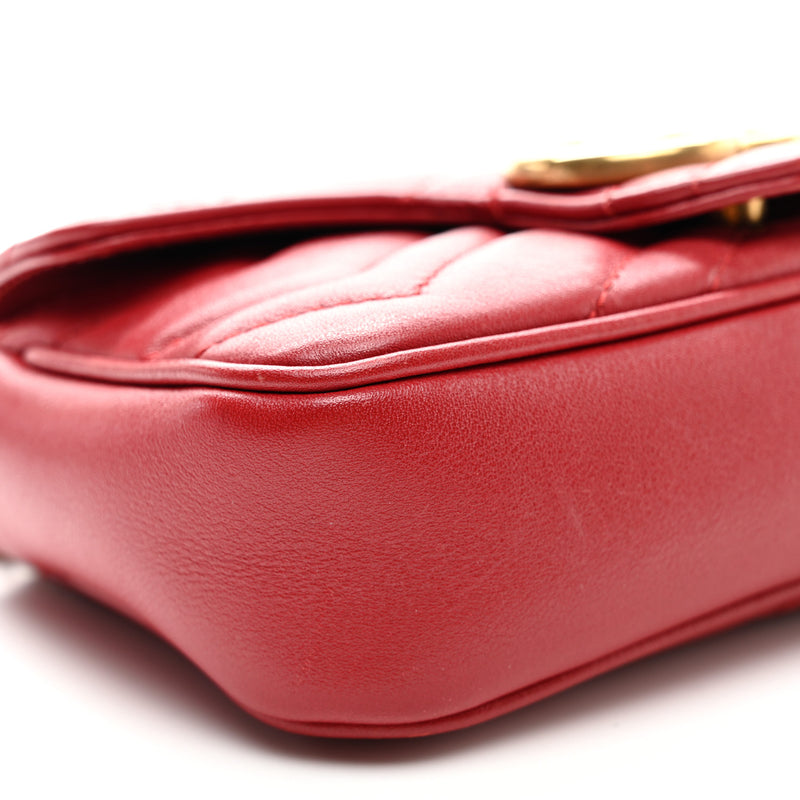 Gucci Calfskin Matelasse Super Mini Gg