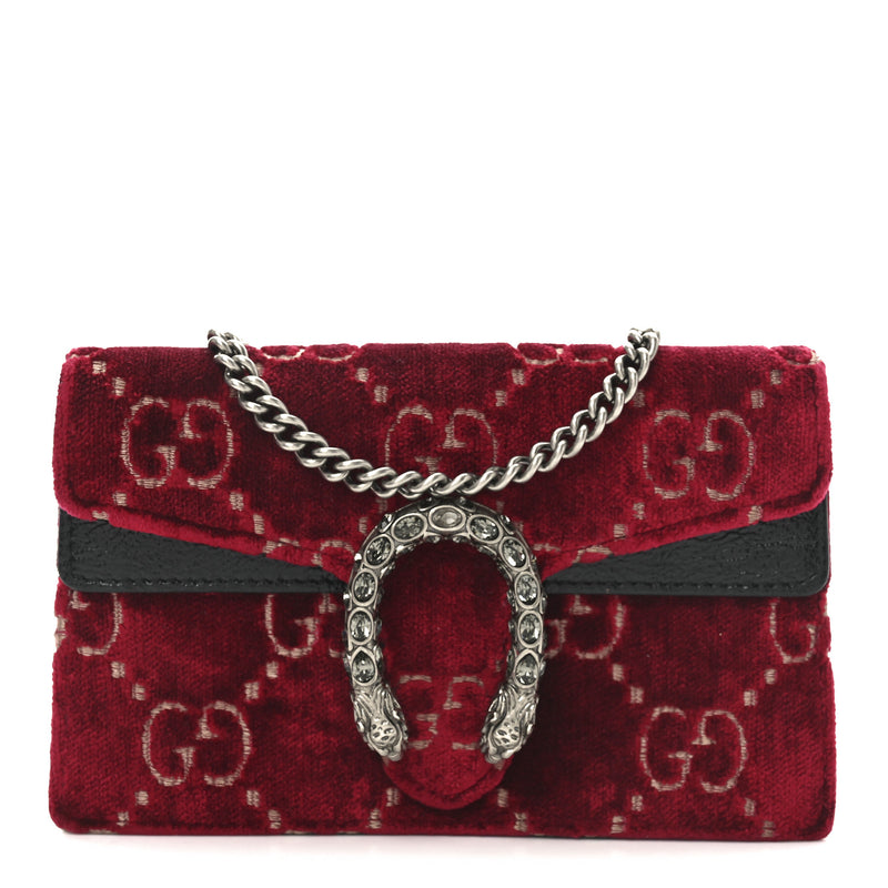 Gucci Velvet Gg Super Mini Dionysus