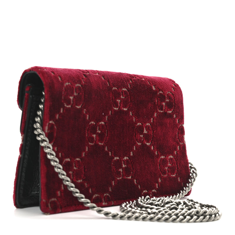 Gucci Velvet Gg Super Mini Dionysus