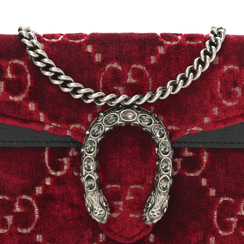 Gucci Velvet Gg Super Mini Dionysus