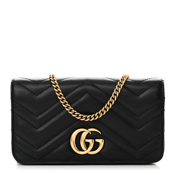 Gucci Calfskin Matelasse Gg Marmont Mini