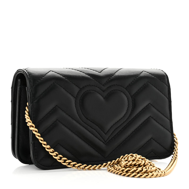 Gucci Calfskin Matelasse Gg Marmont Mini