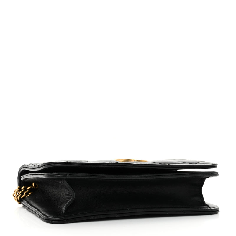 Gucci Calfskin Matelasse Gg Marmont Mini