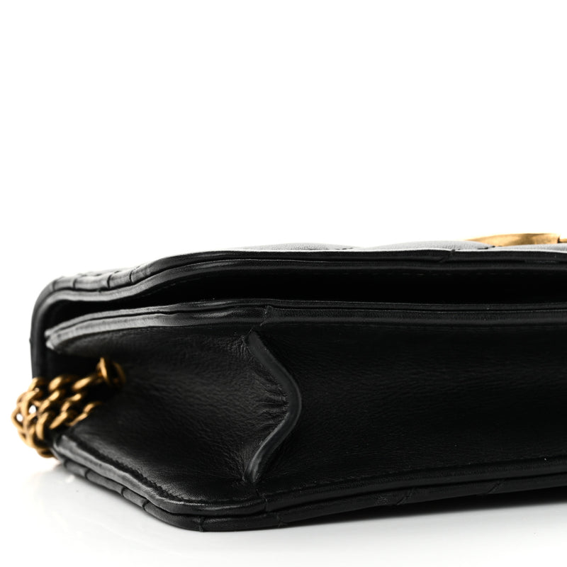 Gucci Calfskin Matelasse Gg Marmont Mini