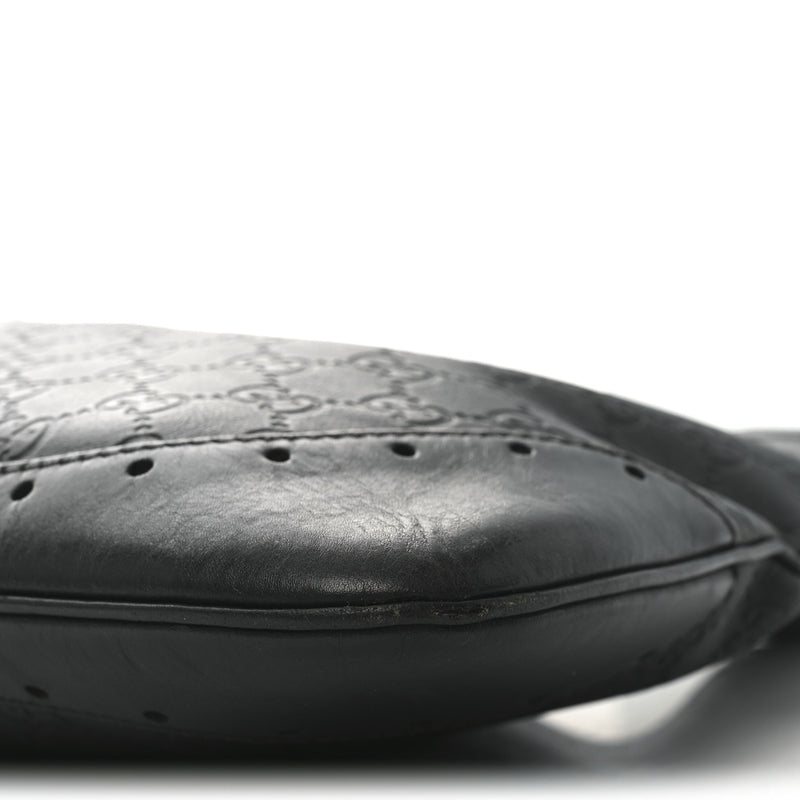 Gucci Guccissima Punch Hobo Black