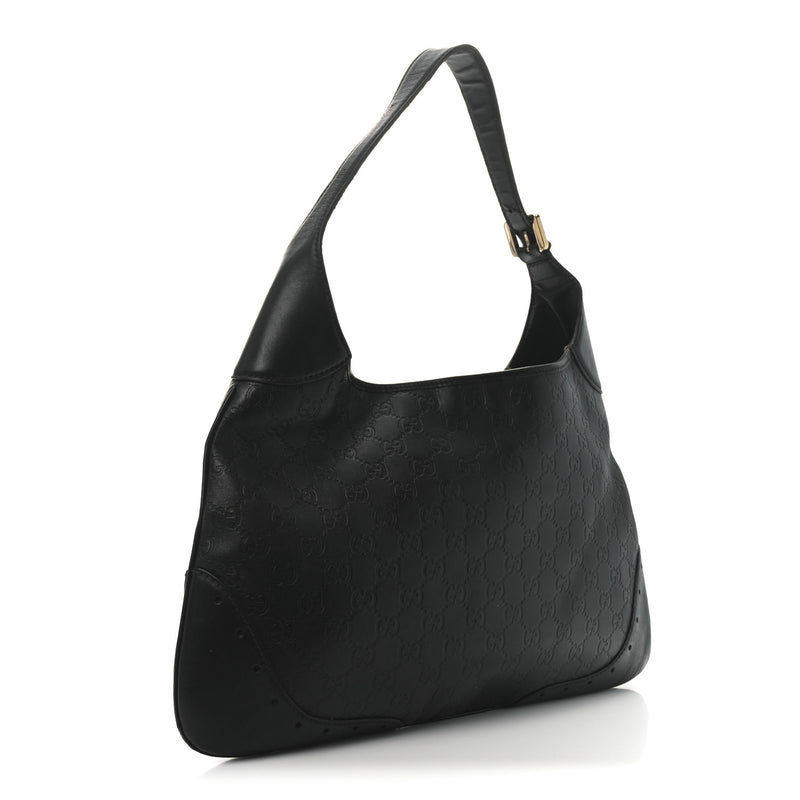 Gucci Guccissima Punch Hobo Black