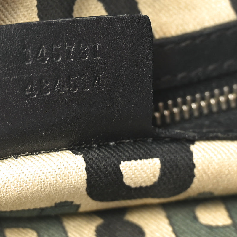 Gucci Guccissima Punch Hobo Black